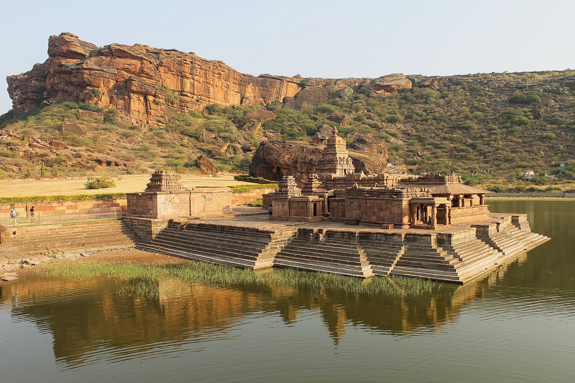 Agastya lake and Bhutanatha temples, Badami